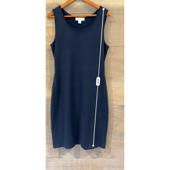 NWOT St John Collection Sleeveless Milano caviar wool Knit Dress Size 10 - Picture 6 of 9